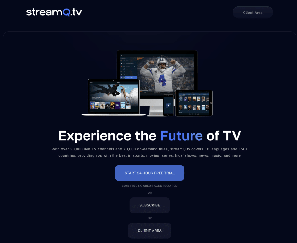 StreamQ Homepage