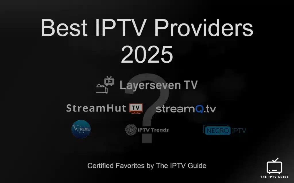 best iptv providers 2025 featured image with iptv provider logos