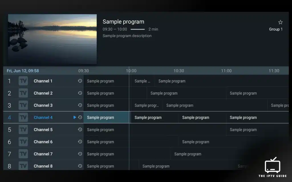 TiviMate - Channel Selection Screenshot